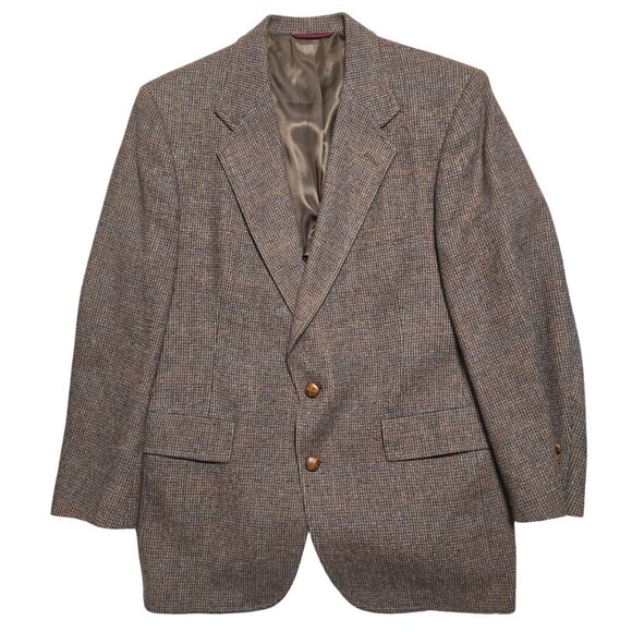 Hart Schaffner & Marx Vintage Brown Tweed Sportscoat Size M EUC - Picture 1 of 8